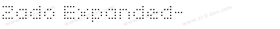 Zado Expanded字体转换